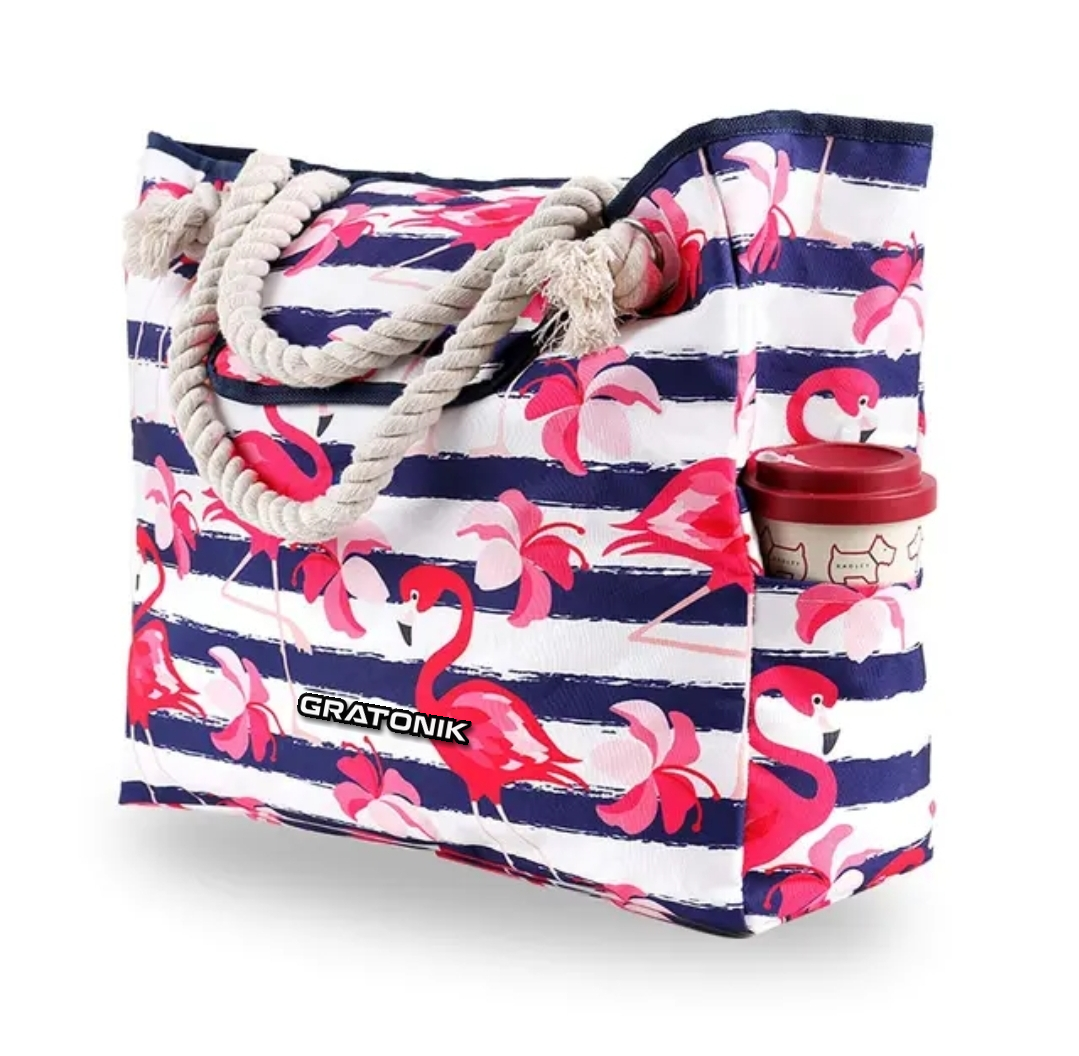 Flamingo Beach bag - Extra large