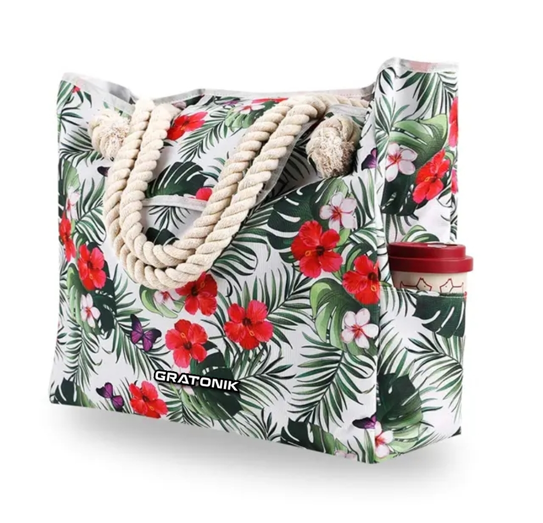 Flower Beach bag - Extra large