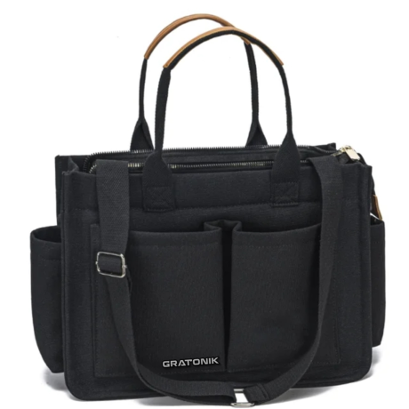 Black tote bag