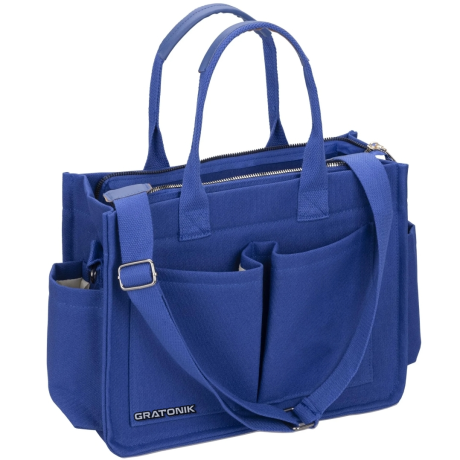Blue tote bag