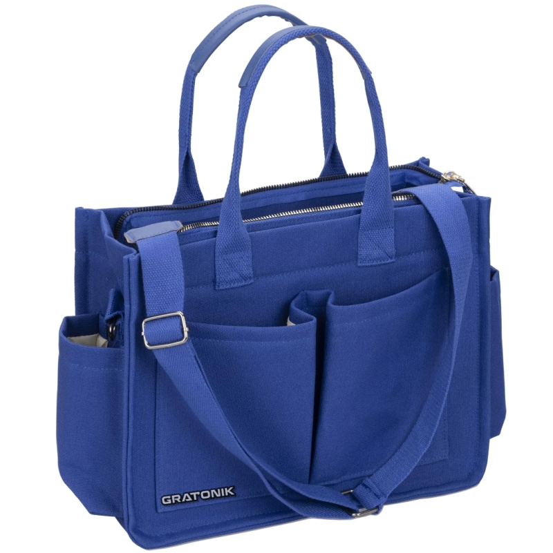 Blue tote bag