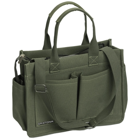 Green tote bag