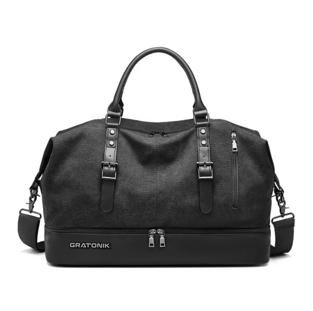 Black & Brown Duffle bag ( unisex ) - Image 2