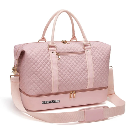 Pink & Blue woman's duffle bag