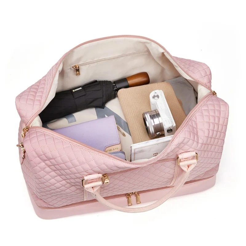 Pink & Blue woman's duffle bag - Image 3