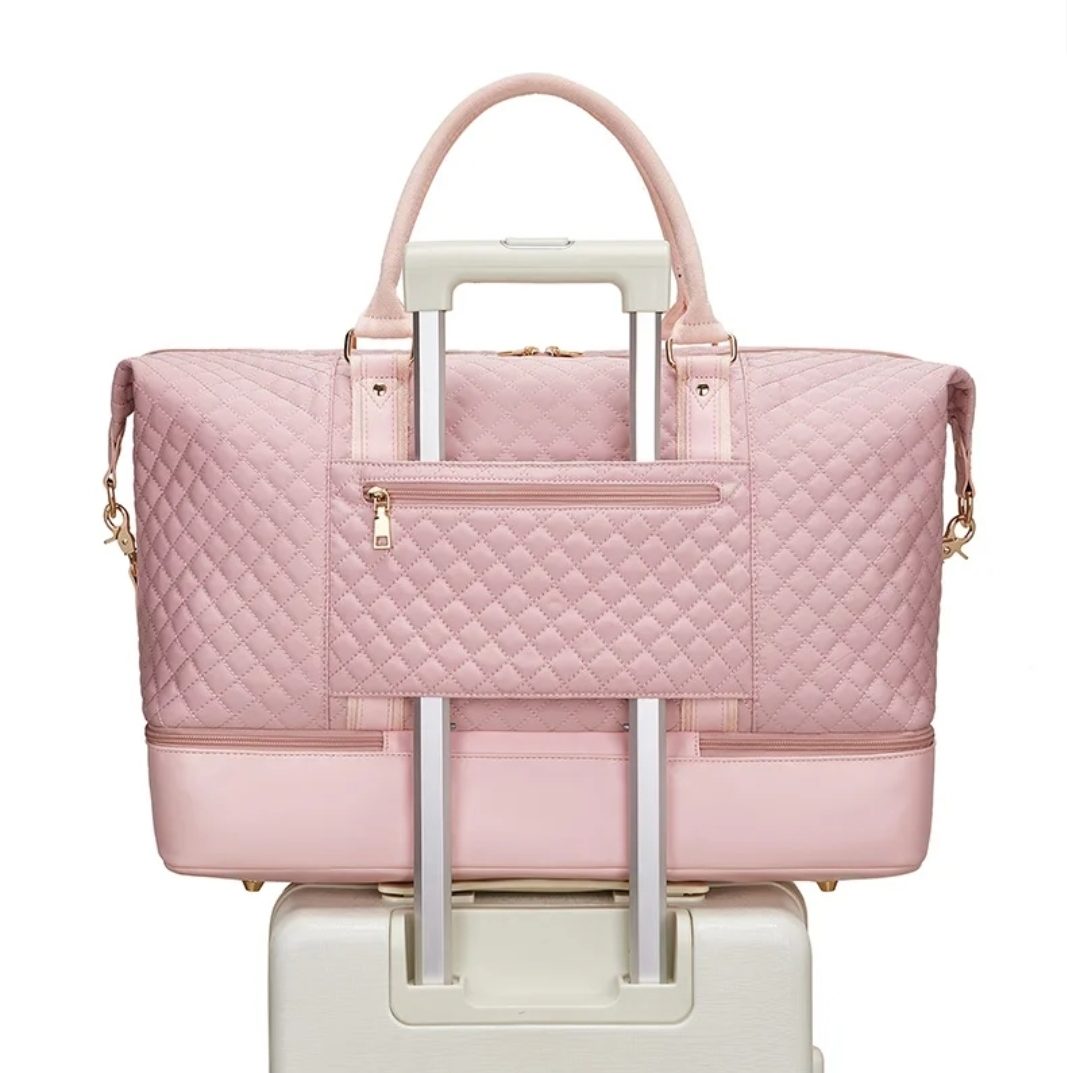 Pink & Blue woman's duffle bag - Image 5