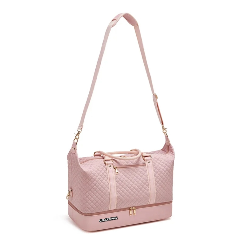 Pink & Blue woman's duffle bag - Image 6