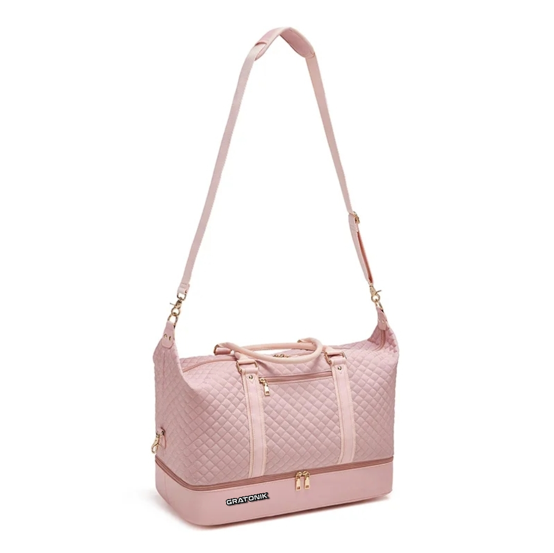 Pink & Blue woman's duffle bag - Image 6