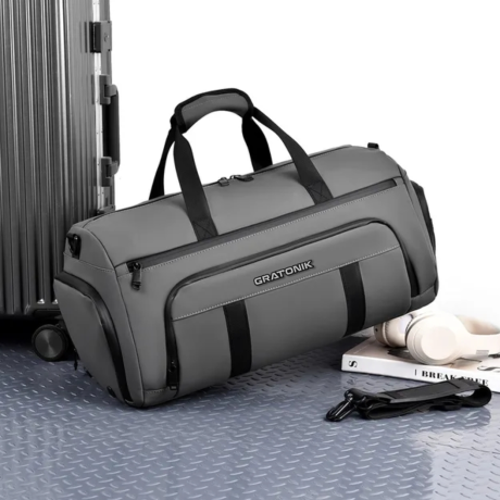 Large grey duffel / travel bag