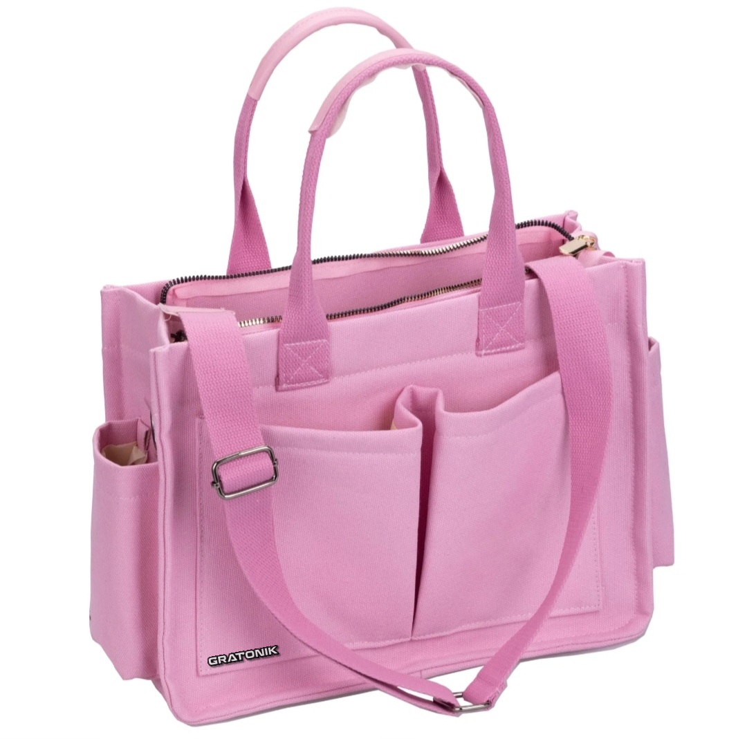 Pink tote bag