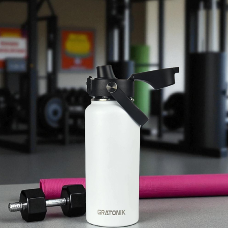 White 32oz/950ml (flip up lid)