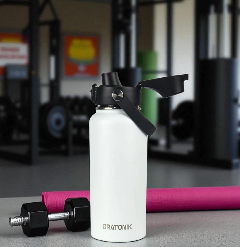 White 32oz/950ml (flip up lid)