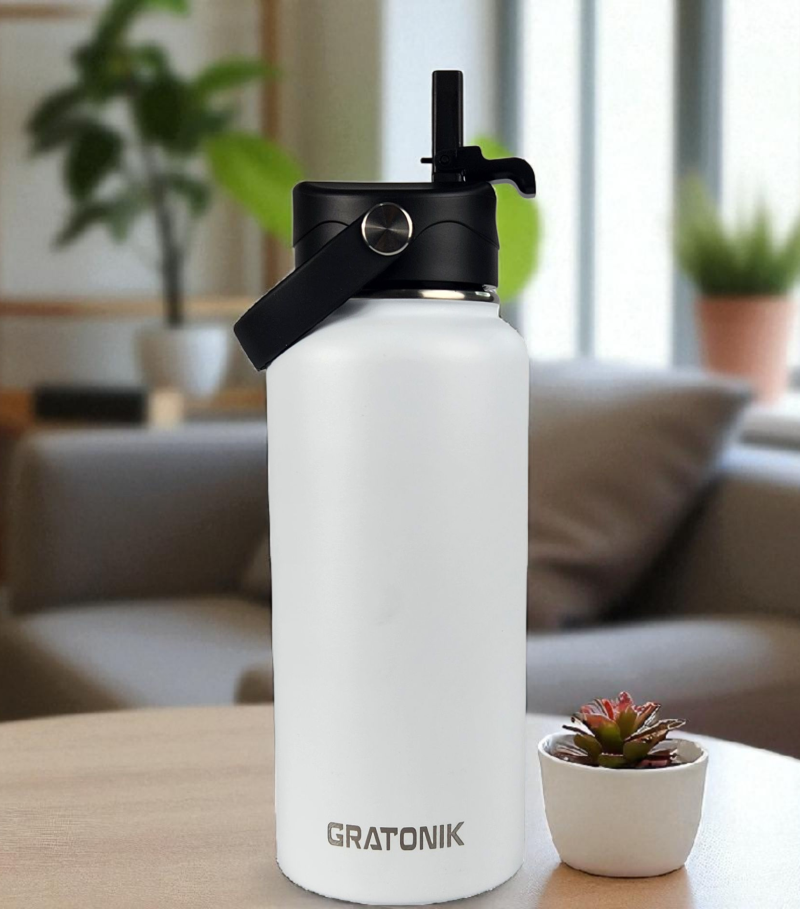 White 32oz/950ml (straw lid)