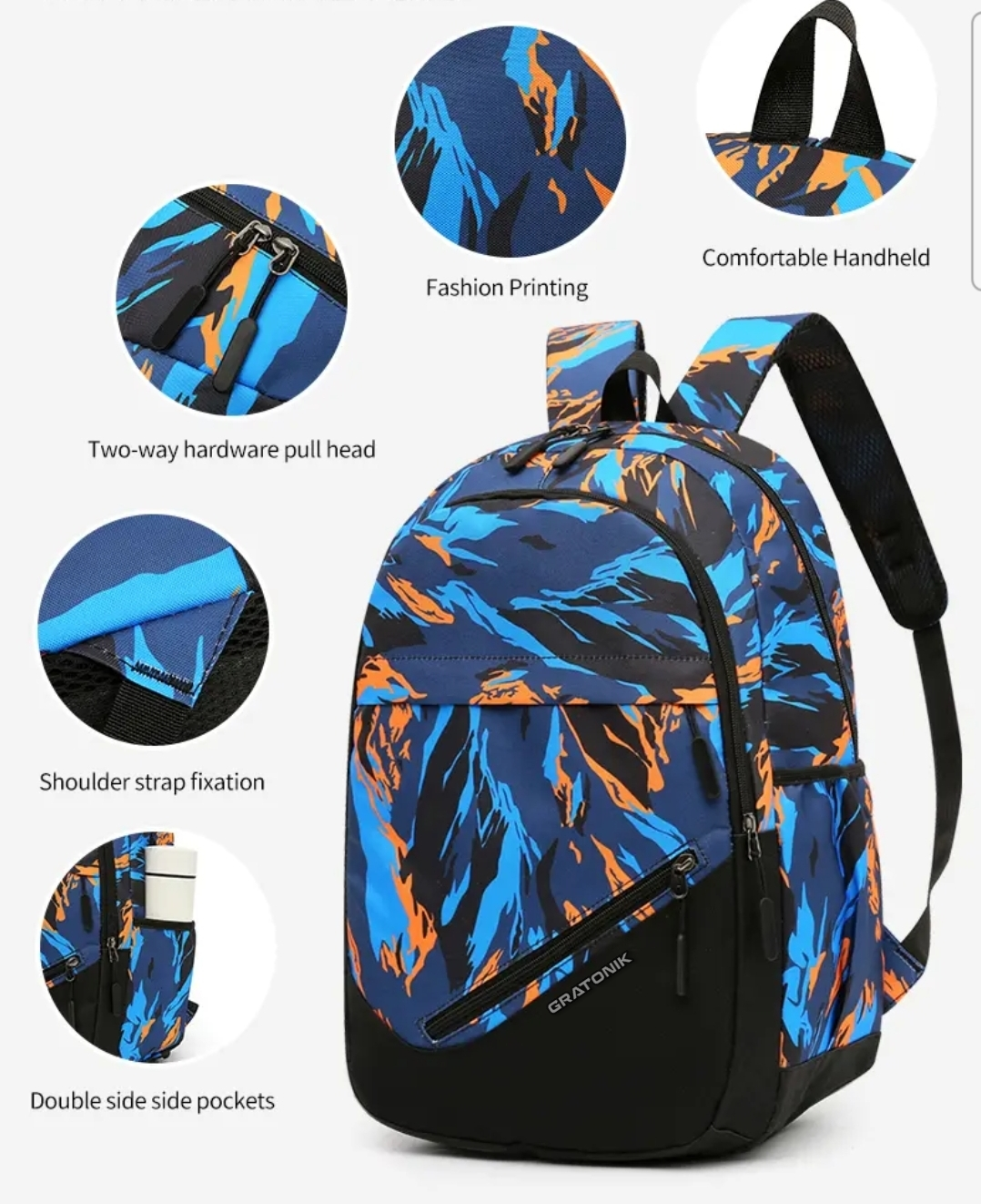 Unisex Abstract Backpack 1.0 - Image 2