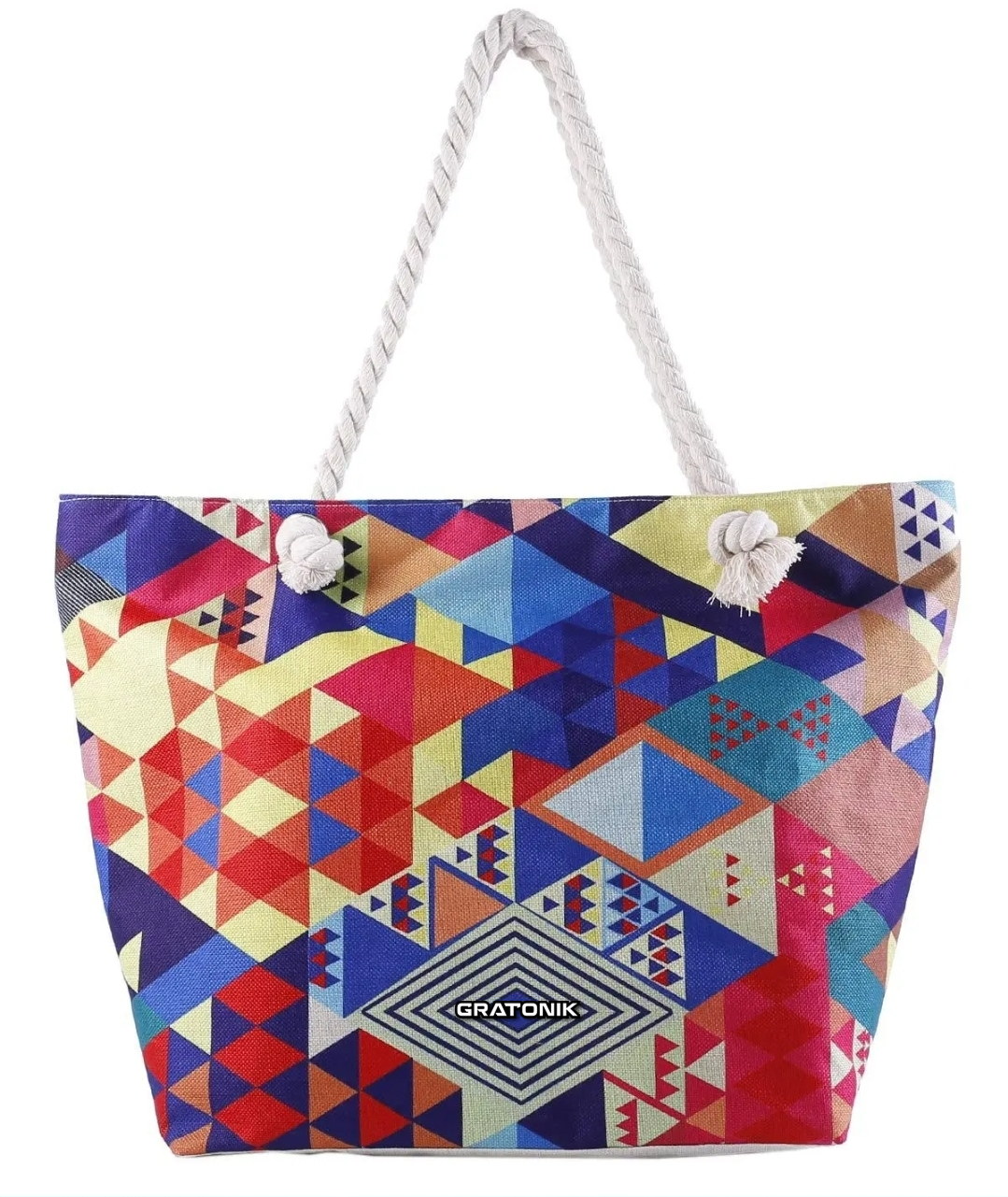 Grids Beach bag - Extra large