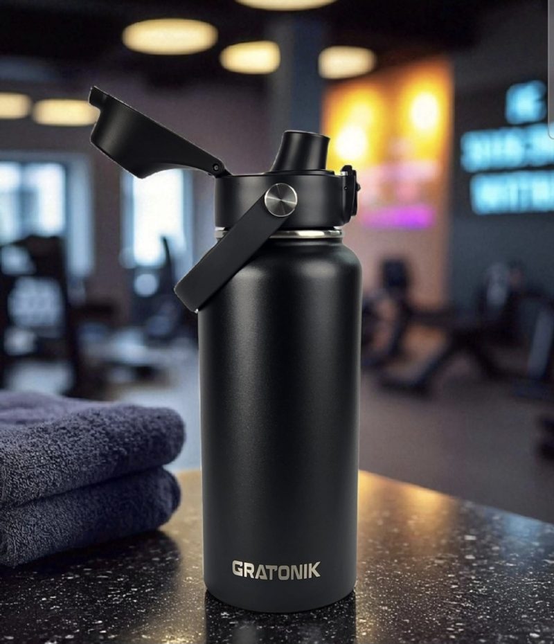 Black 32oz/950ml (flip up lid)