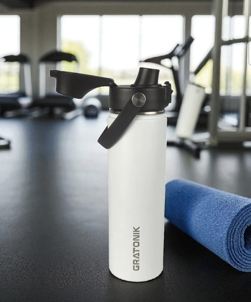 White 24oz/700ml (flip up lid)